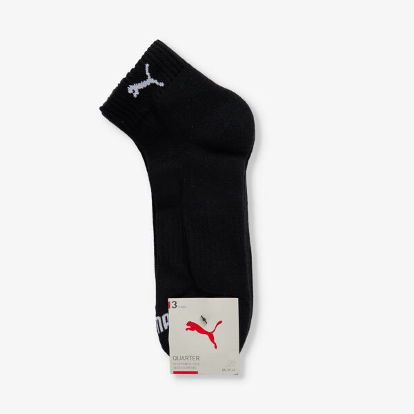 

Фирменная упаковка из трех носков длиной до щиколотки из смесового хлопка Puma, черный