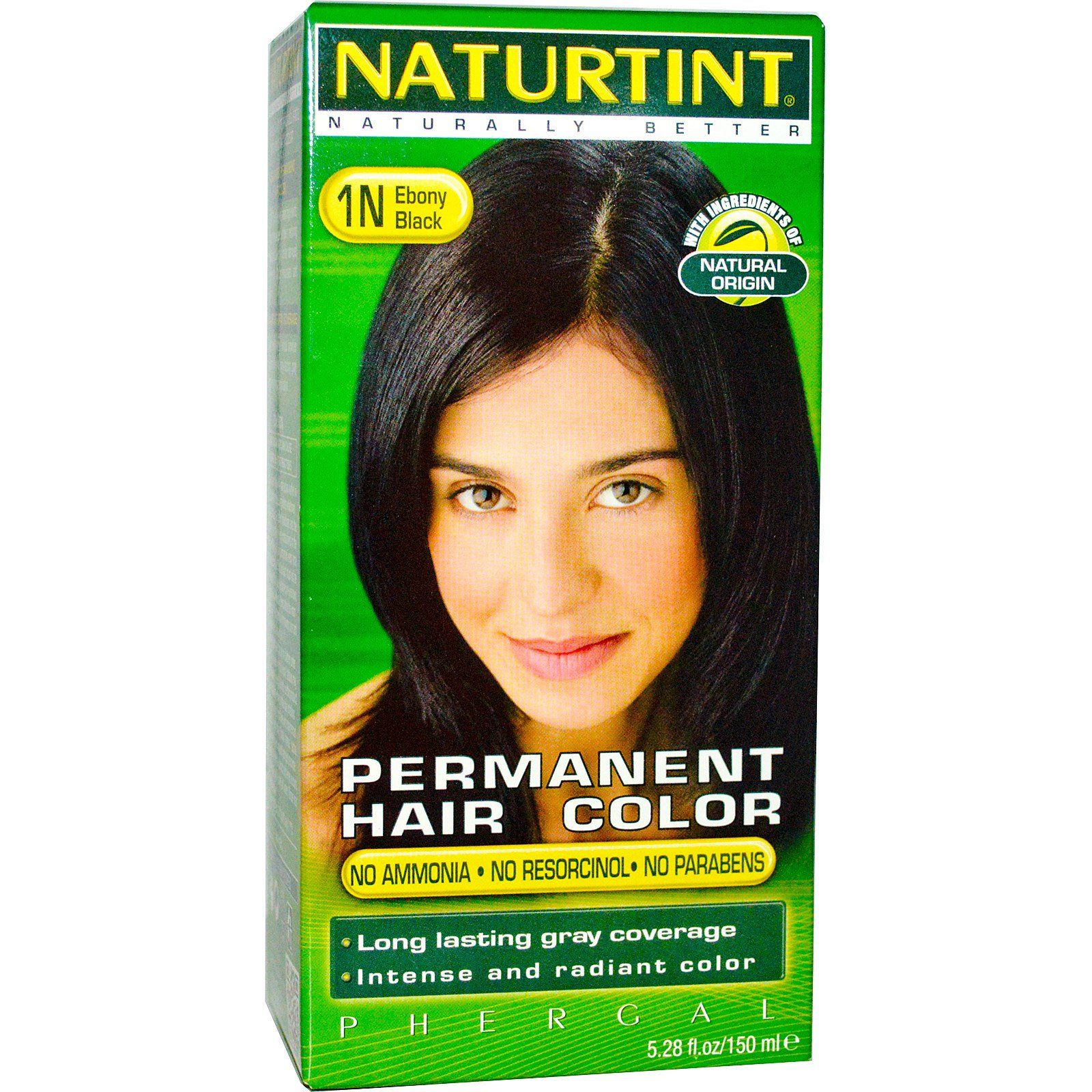 Naturtint Стойкая краска для волос 1N оттенок «Черное дерево» 5.28 жидких унций (150 мл) naturtint стойкая краска для волос 1n черное дерево 165 мл 5 6 жидк унции