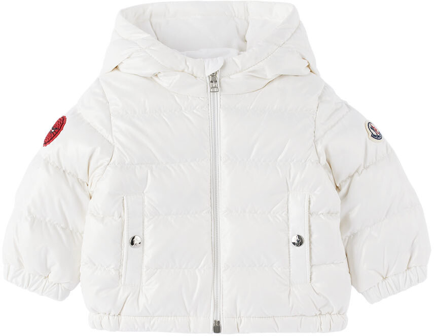

Пуховик Baby White Narzin Spider-Man Белый Moncler Enfant