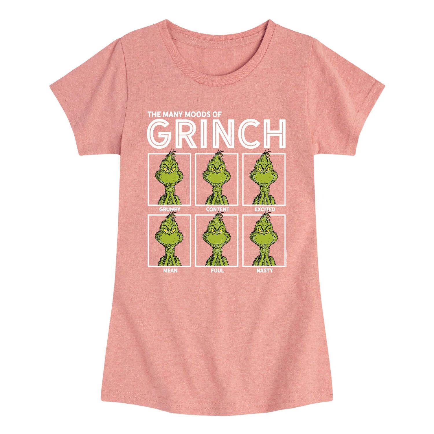 

Футболка с рисунком Grinch Moods для девочек 7–16 лет Licensed Character