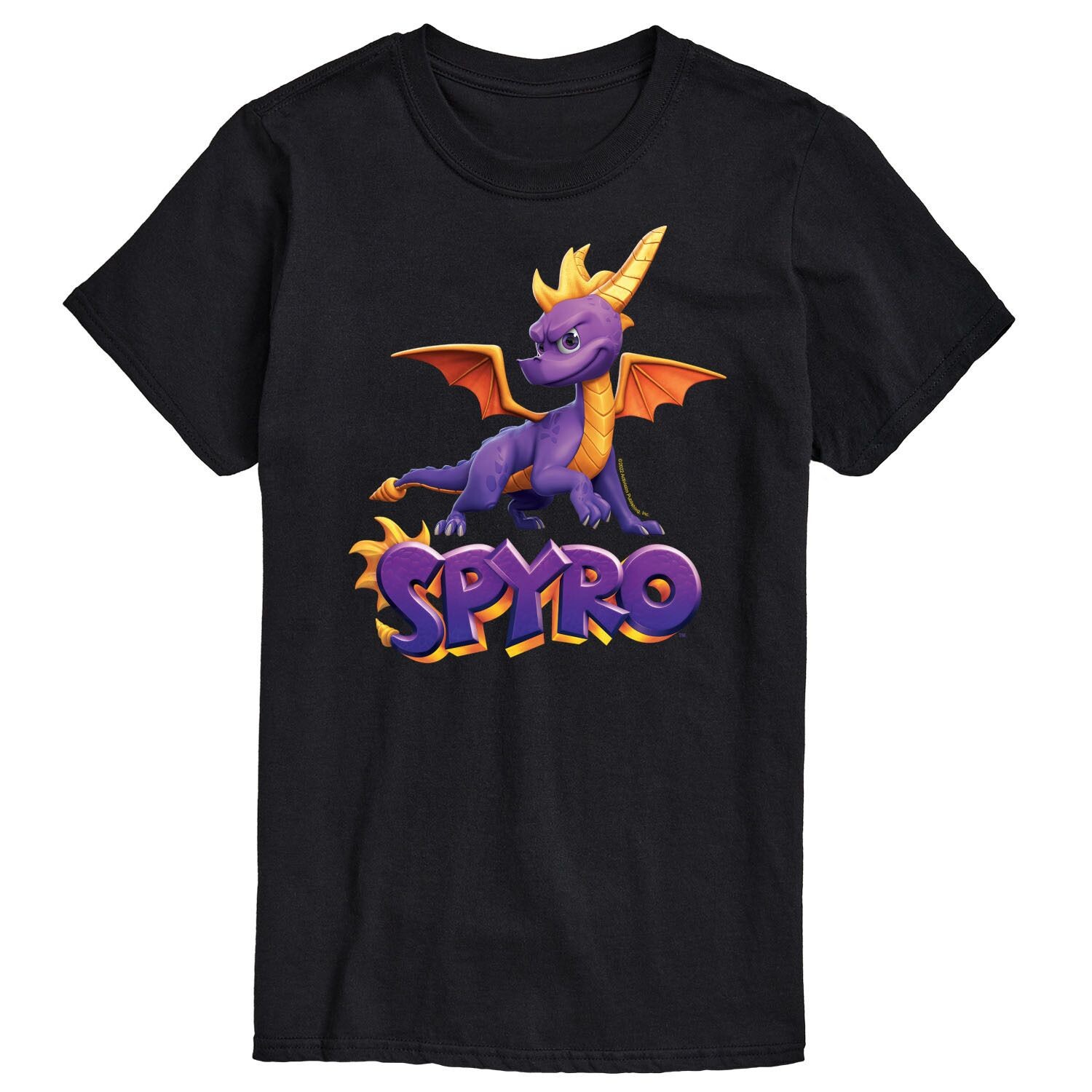 

Футболка с логотипом Big & Tall Spyro Pose Licensed Character, черный
