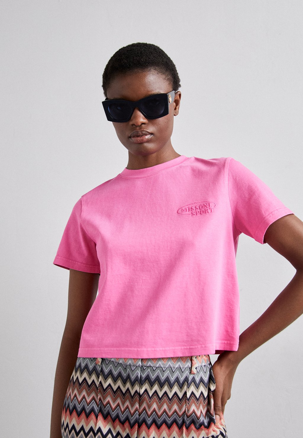 Базовая футболка Missoni Sport, розовый