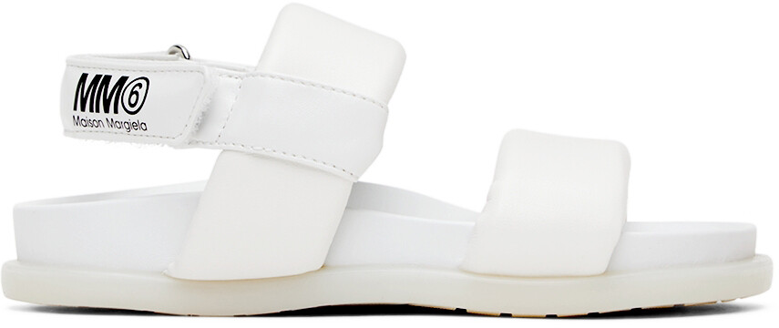 

Детские белые кожаные сандалии Белые MM6 Maison Margiela