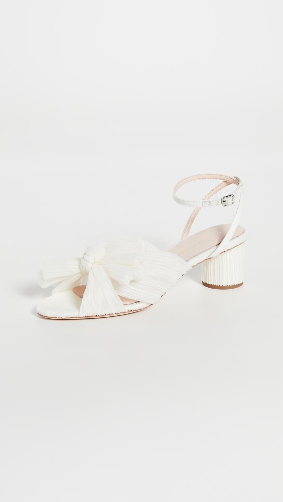 

Сандалии Loeffler Randall Dahlia Pleated Bow Heels with Ankle Strap