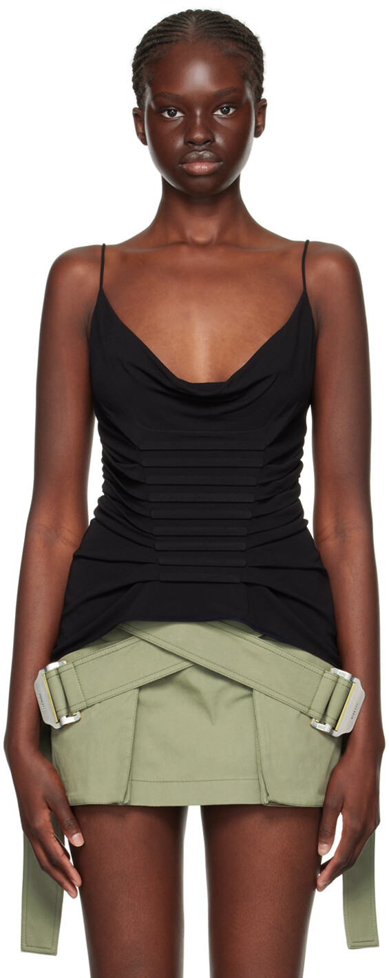 

Черная майка с брюшной косточкой Dion Lee