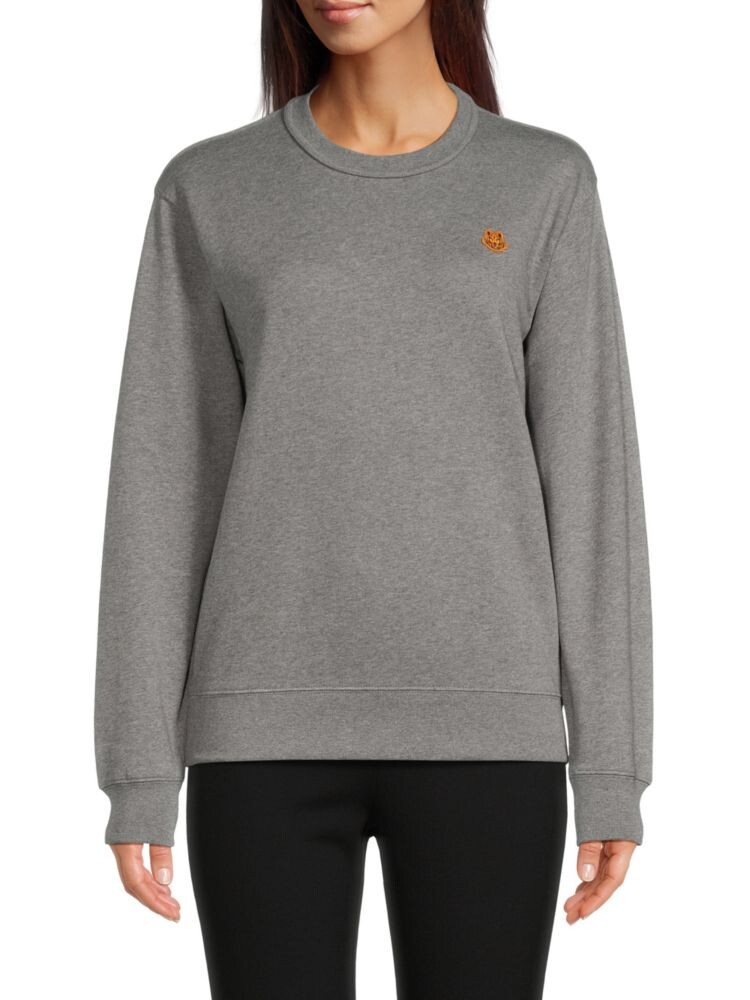 

Толстовка с круглым вырезом Tiger Crest Kenzo, цвет Dove Grey