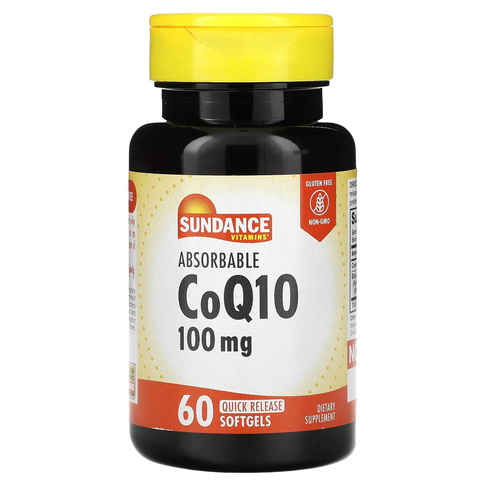 Пищевая добавка Sundance Vitamins CoQ10 100 мг, 60 мягких таблеток пищевая добавка now foods coq10 60 мг 60 мягких таблеток