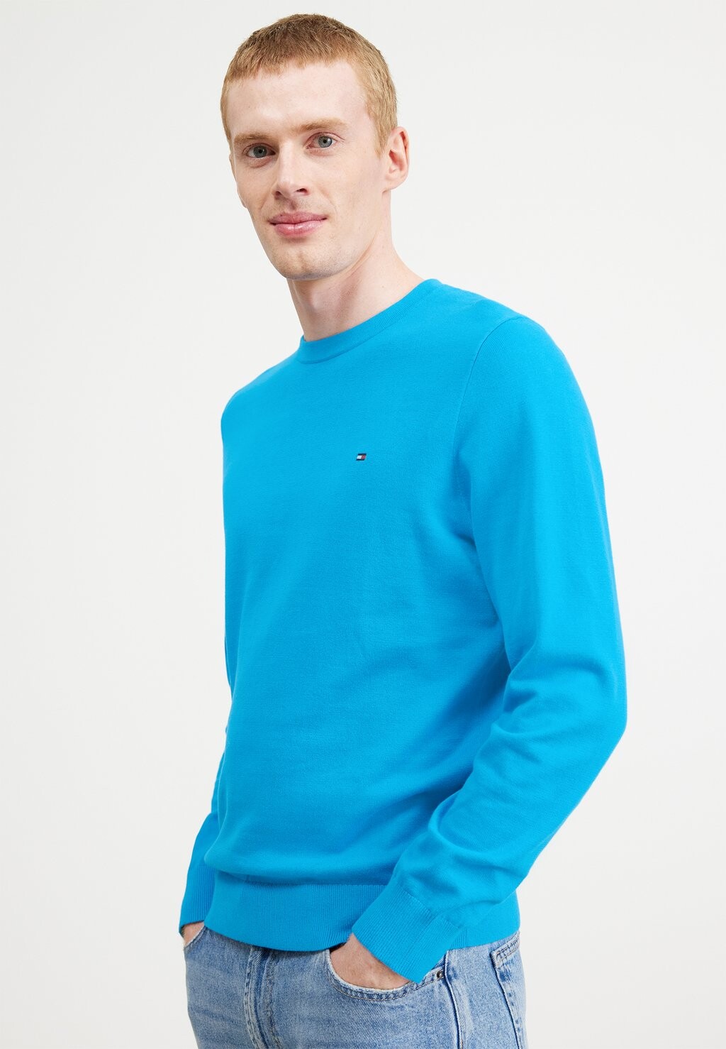 

Свитер CLASSIC CREW NECK Tommy Hilfiger, лазурный цвет морской волны, Синий
