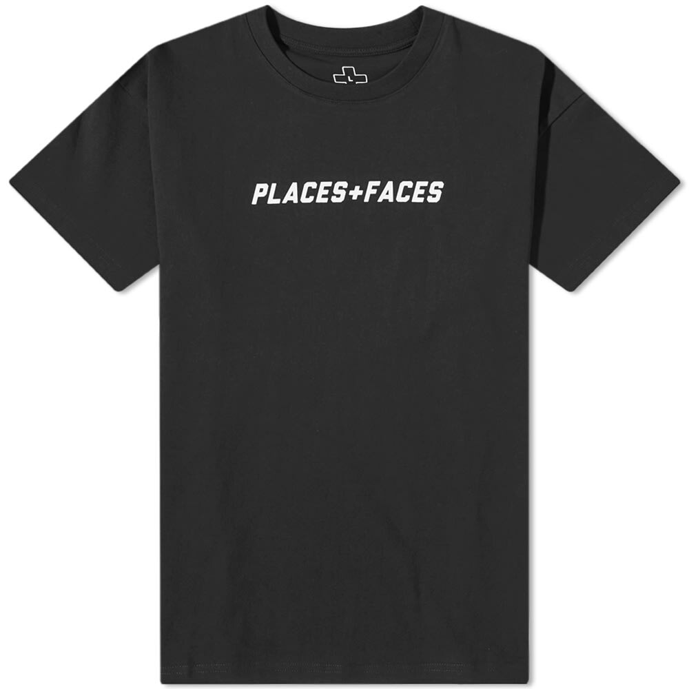 

Футболка с фирменным логотипом Places + Faces, черный