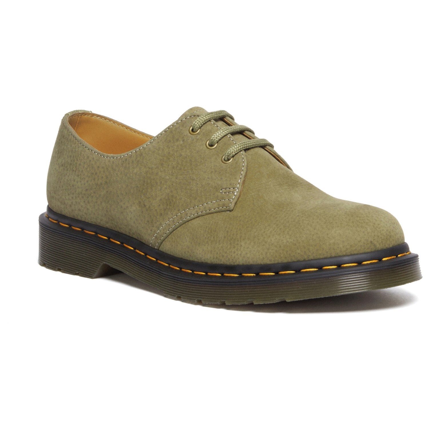 Повседневная обувь Dr Martens 1461 Tumbled Nubuck + EH Suede, цвет Muted Olive