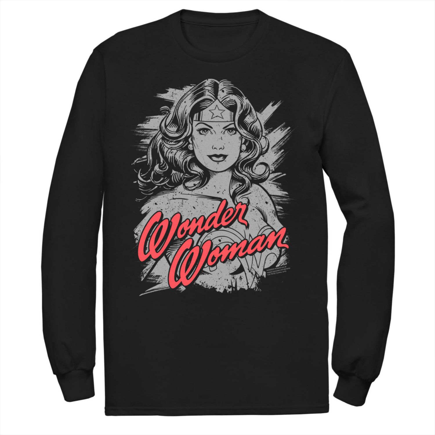 цена Мужская футболка DC Comics Wonder Woman с потертостями и портретом