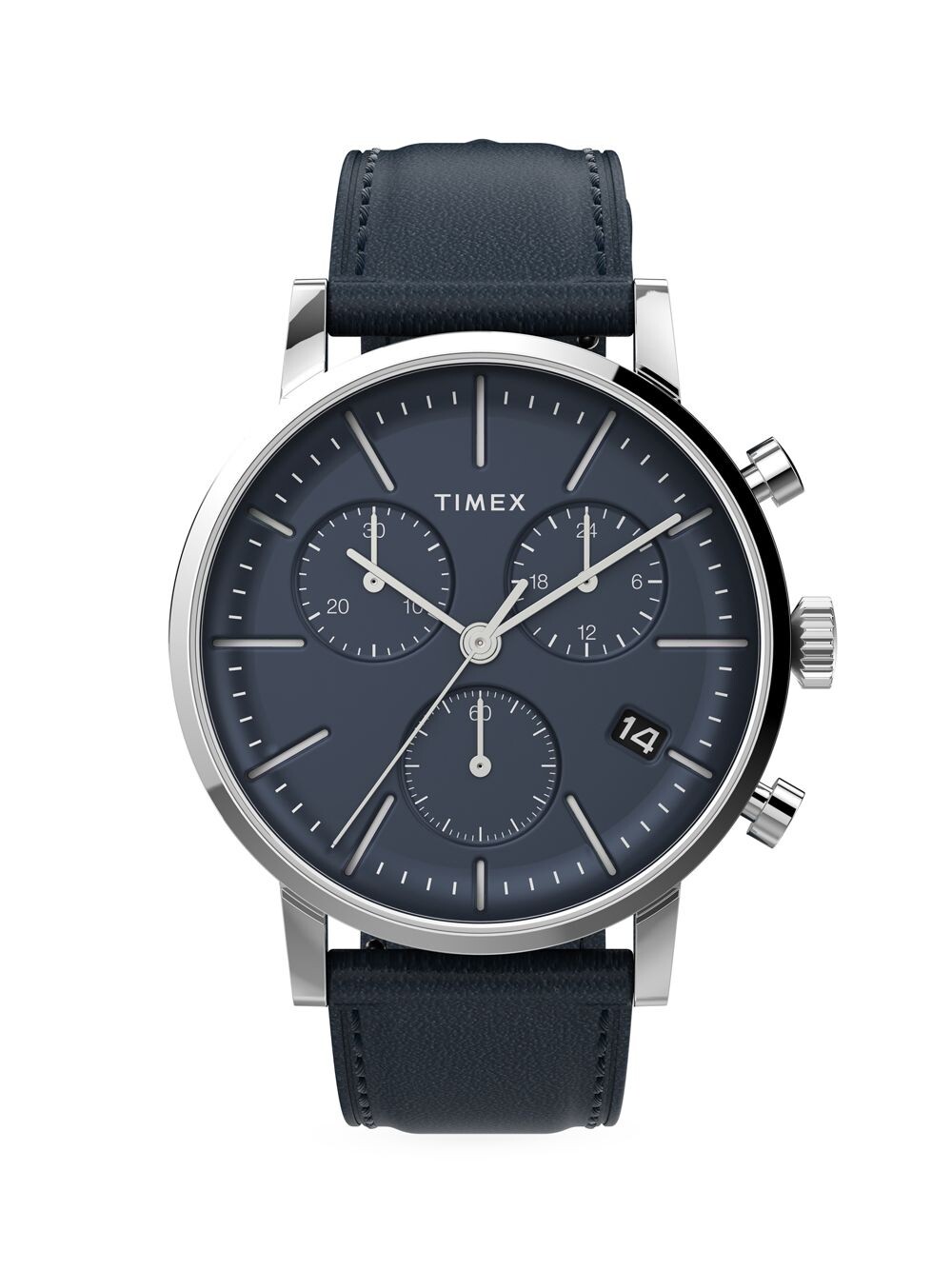

Часы Chicago с хронографом и кожаным ремешком Timex, синий