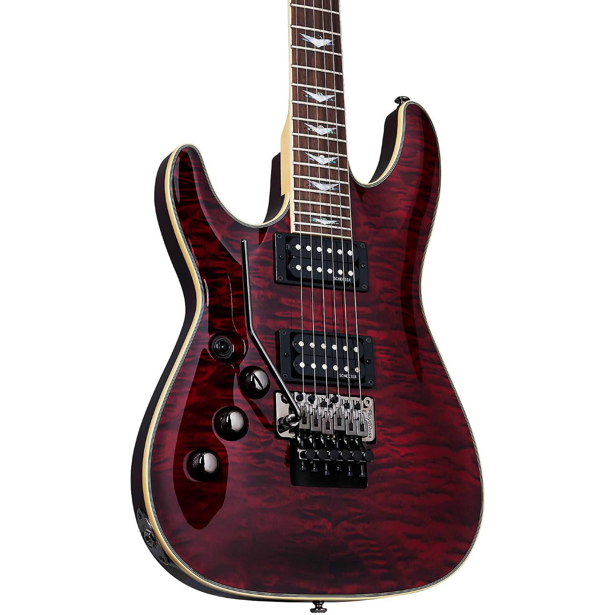 цена Schecter Guitar Research Omen Extreme-6 FR Леворукая электрогитара Black Cherry