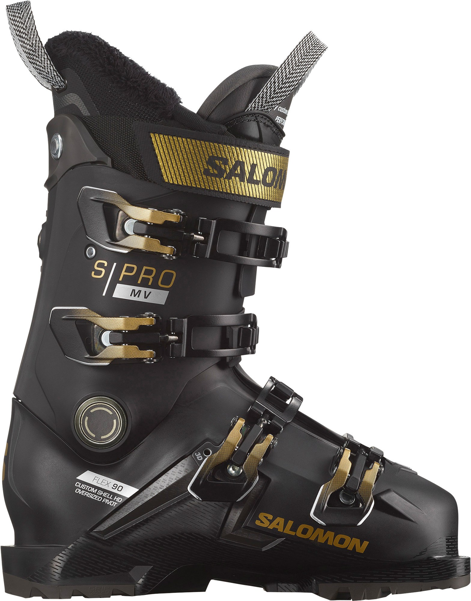 Лыжные ботинки S/PRO MV 90 W GW - Женские - 2023/2024 Salomon, черный лыжные ботинки s pro supra boa 105 gw 2024 женские salomon цвет rose shadow black beluga