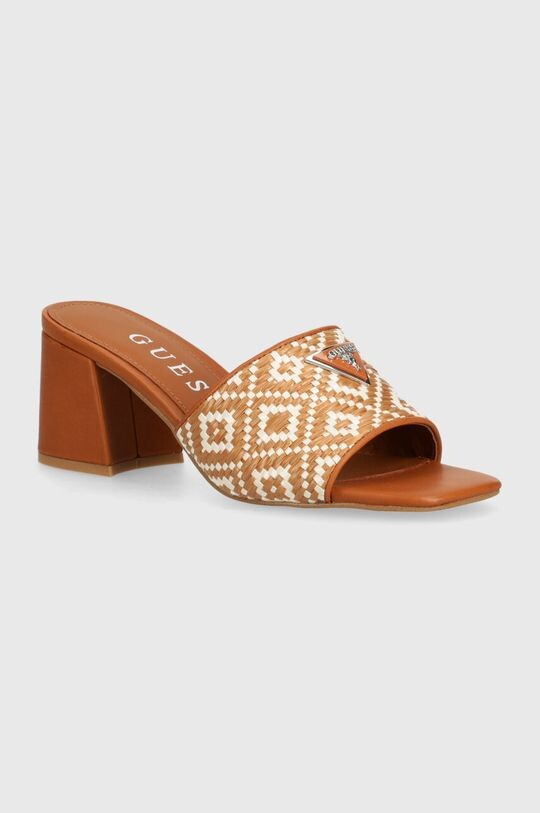 

Шлепки Guess, коричневый