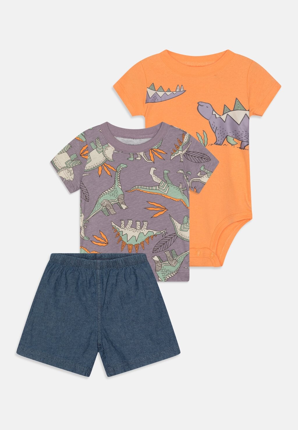 

Футболка с принтом DINO PRINT SET Carter's, цвет purple