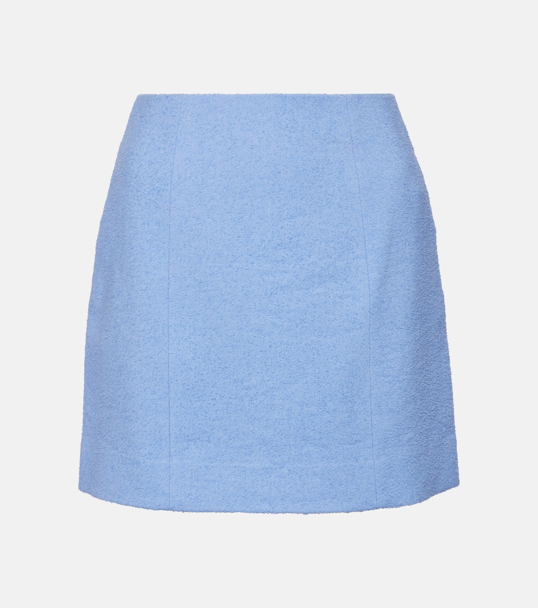 Мини-юбка из хлопка и льна Patou, синий