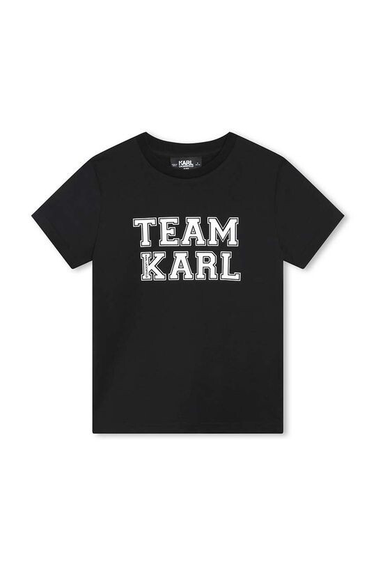 

Karl Lagerfeld Детская хлопковая футболка, черный