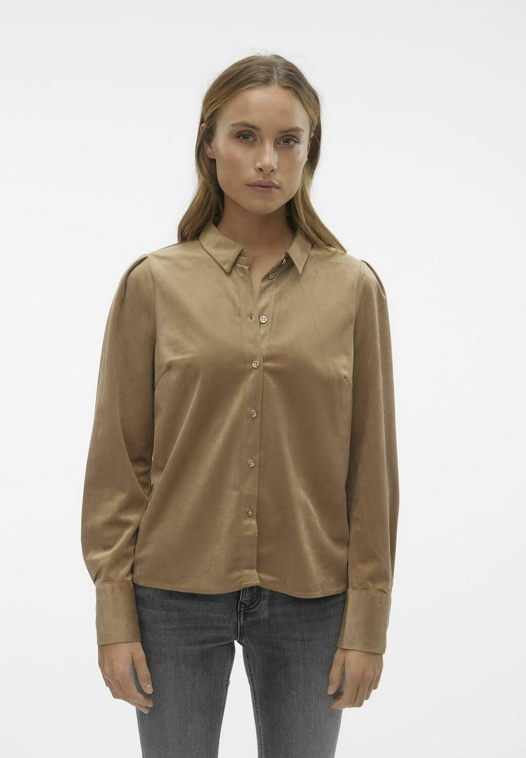 

Рубашка Vero Moda, светло-коричневый