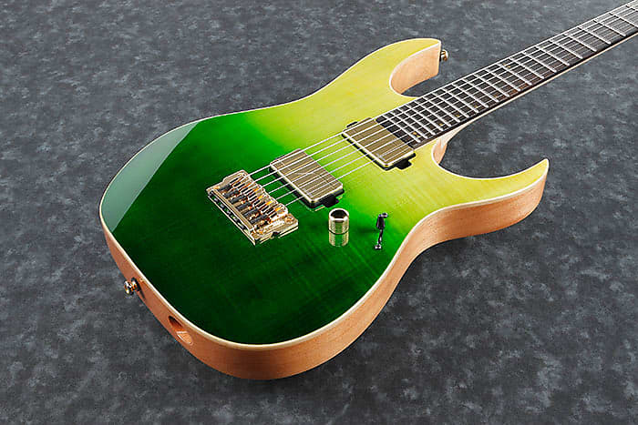 Электрогитара *IN STOCK* Ibanez Luke Hoskin Signature LHM1 Electric Guitar w/Bag - Transparent Green Gradation 