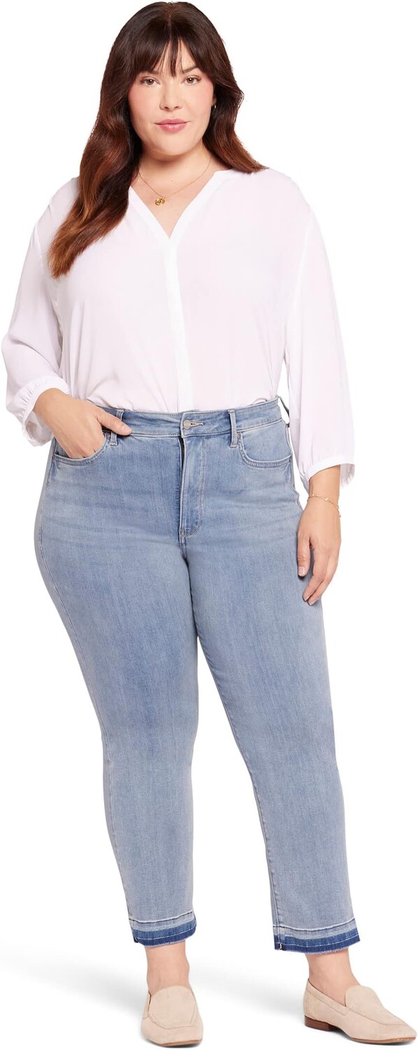 

Джинсы Plus Size High-Rise Marilyn Ankle Release Hem in Crystalline NYDJ, цвет Crystalline