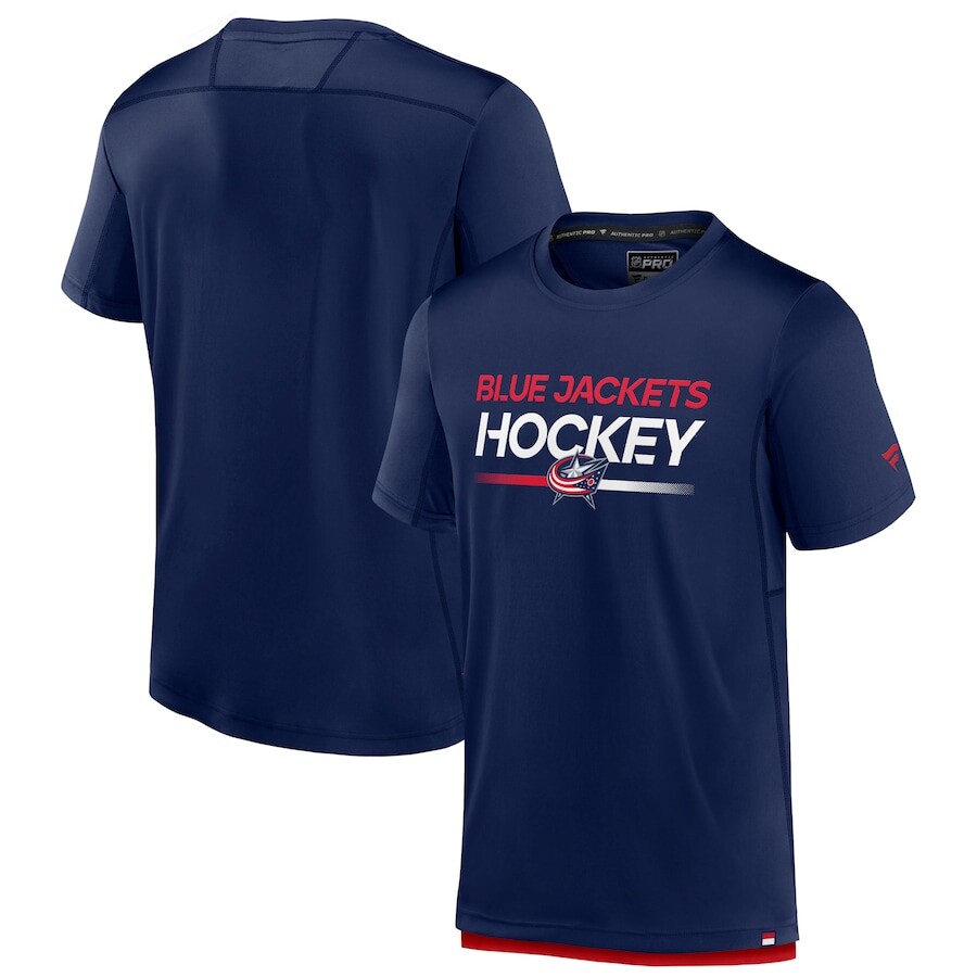 

Футболка с коротким рукавом Fanatics Branded Columbus Blue Jackets, нави