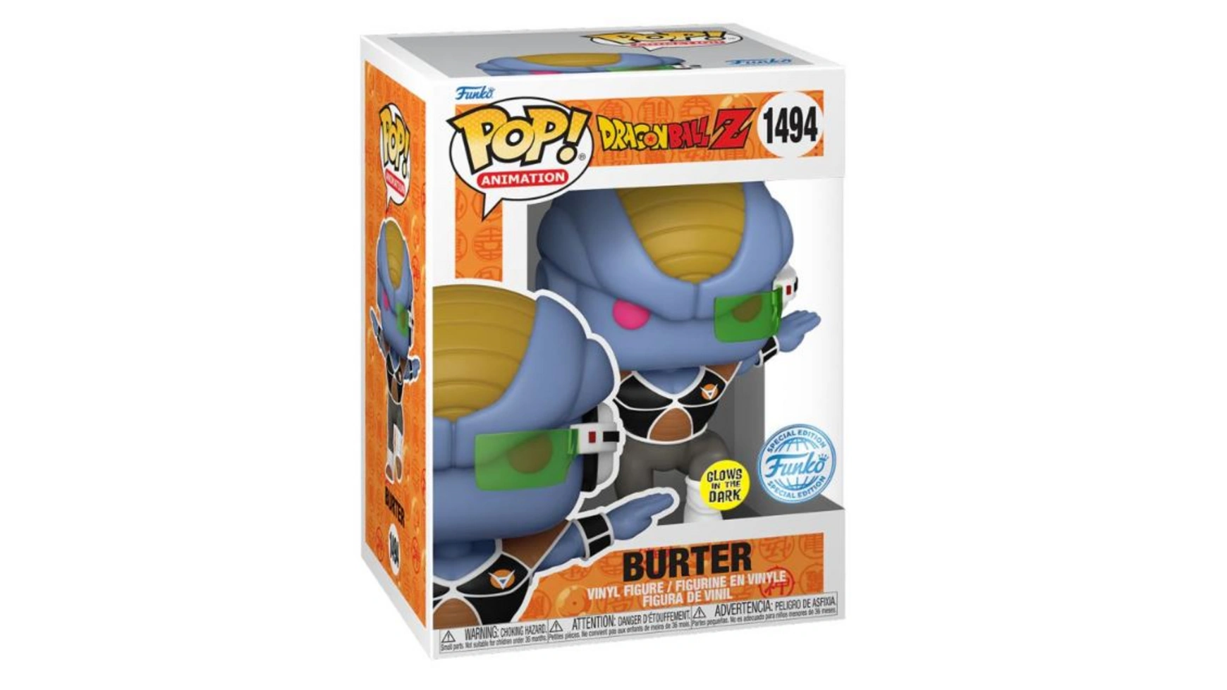 

Funko - Pop! Dragonball Z Эксклюзивный светящийся Винил Burter для США