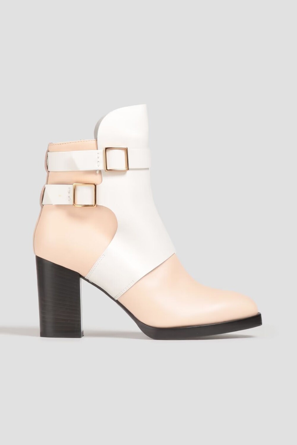 

Двухцветные кожаные ботильоны Tod'S, белый
