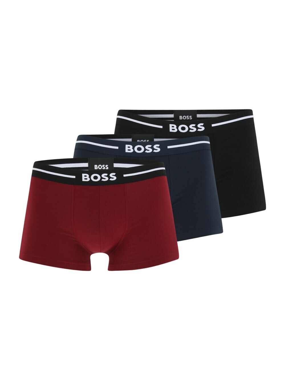 

Трусы боксеры BOSS Black, темно-синий/бордовый/черный