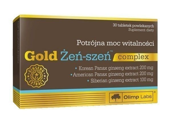 Набор витаминов и минералов с женьшенем Olimp Gold Żeń-Szeń Complex, 30 шт