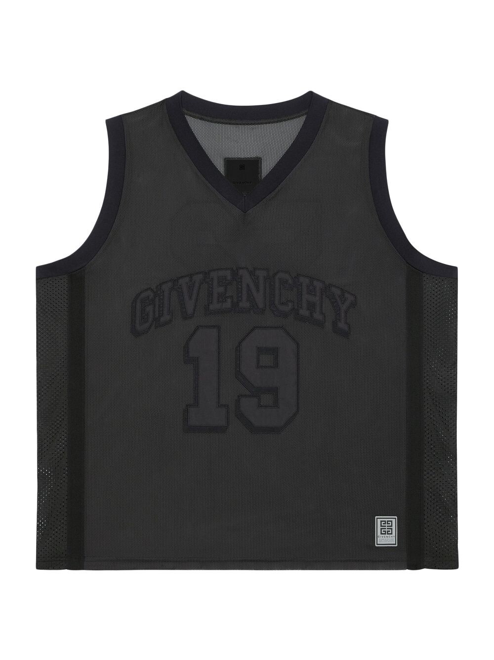 

Баскетбольная футболка из сетки с логотипом Givenchy, черный