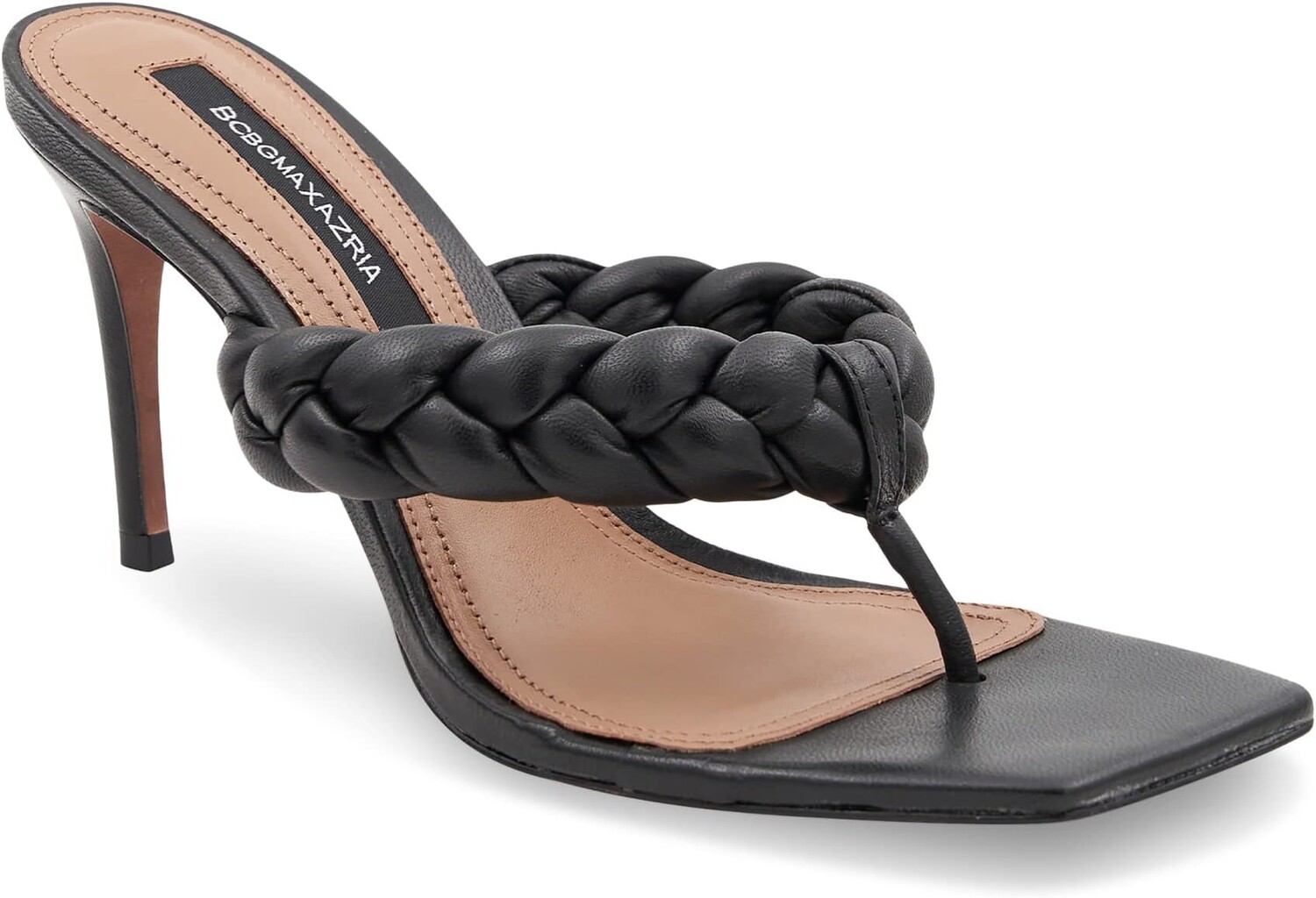 

Босоножки Bella Braided Leather Mule BCBGMAXAZRIA, черный