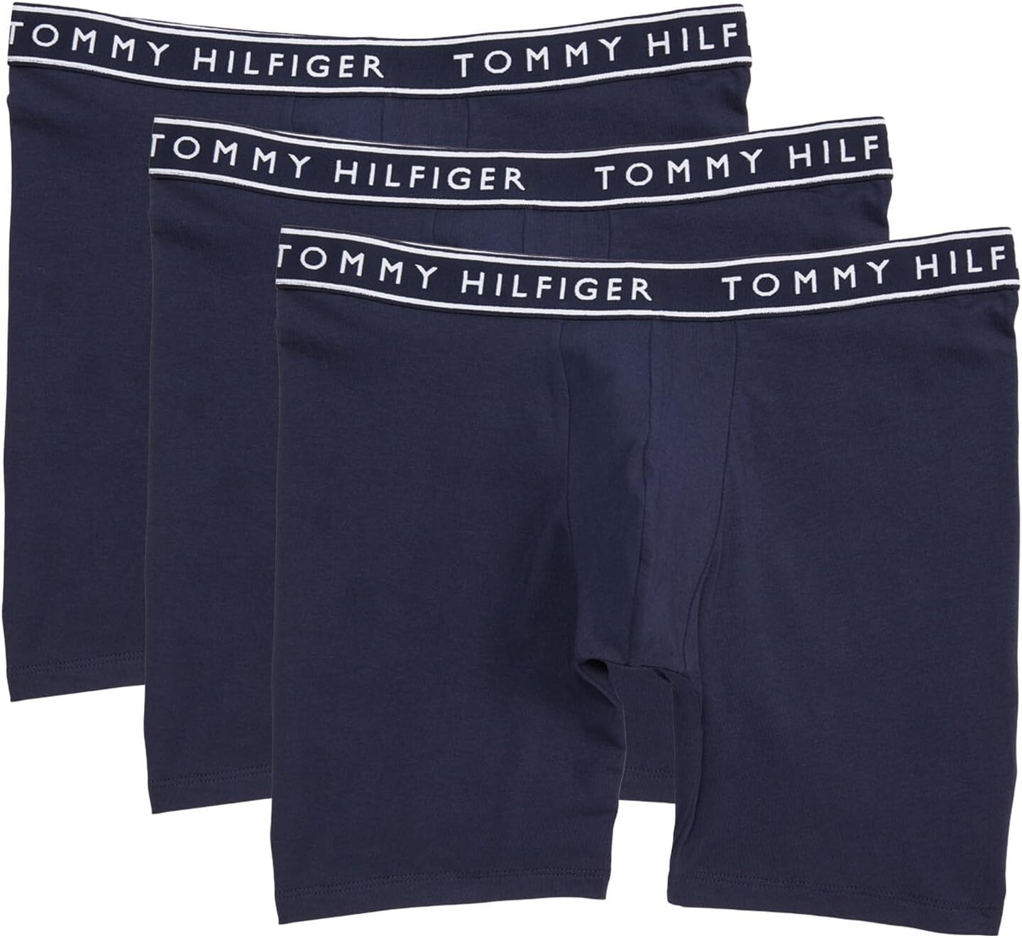 

Комплект боксеров-боксеров из хлопка стрейч, 3 шт. Tommy Hilfiger, темно-синий
