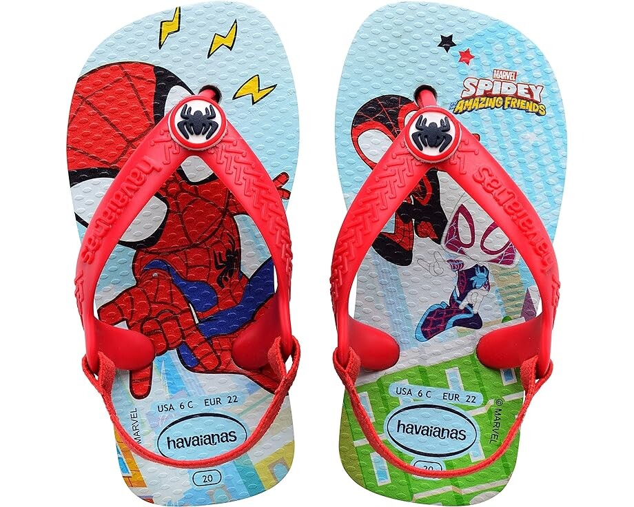 

Сандалии Havaianas Marvel Flip Flop Sandal, цвет Blue/Red