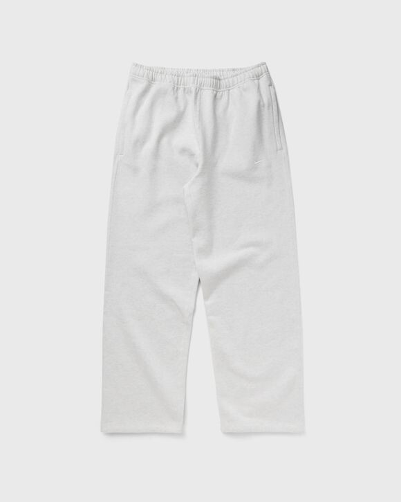 

Спортивные штаны Nike Solo Swoosh Open-Hem Brushed-Back Fleece Pants, цвет birch heather/white