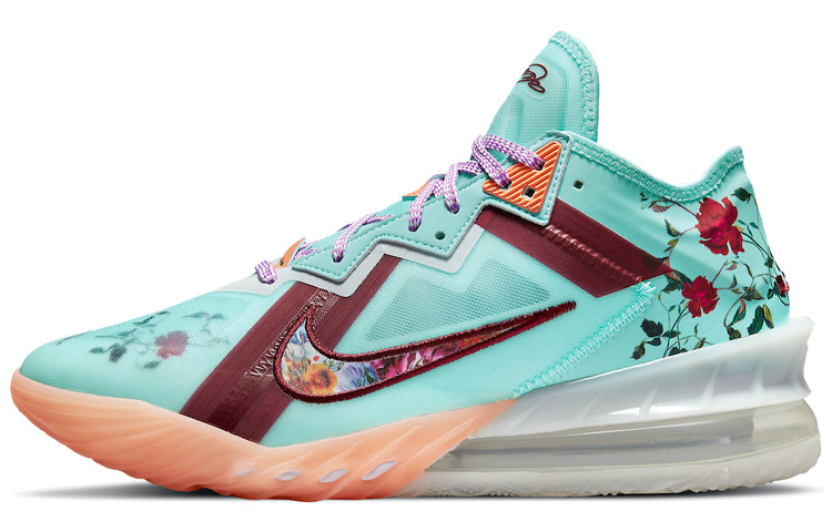 

Баскетбольные кроссовки Nike LeBron 18 Low Floral Синий/Красный