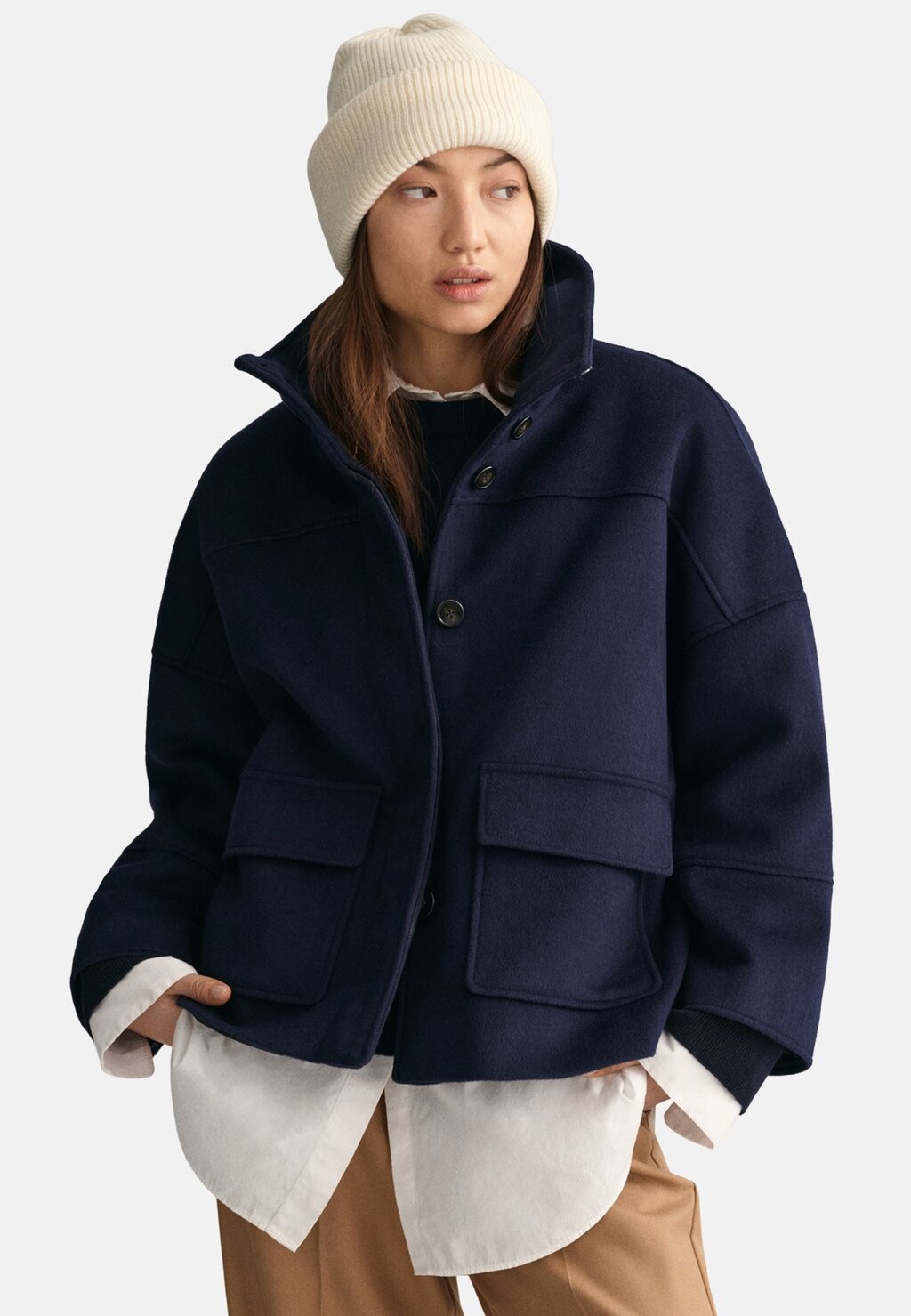 

Куртка GANT CROPPED, цвет evening blue