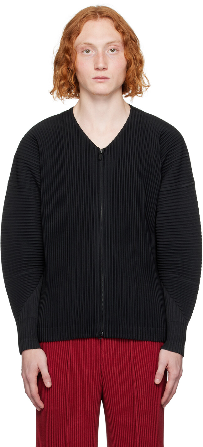

Сентябрьский кардиган черного цвета Monthly Color HOMME PLISSe ISSEY MIYAKE, Черный