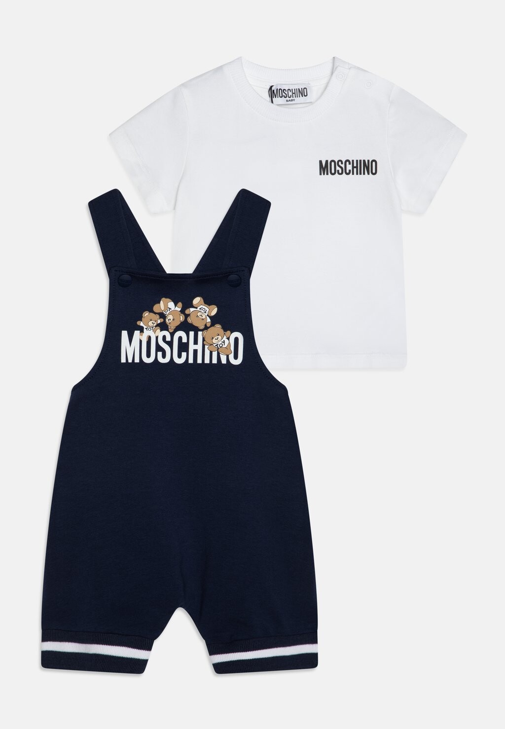 

Комбинезон BABY DUNGAREES UNISEX MOSCHINO, цвет blu navy