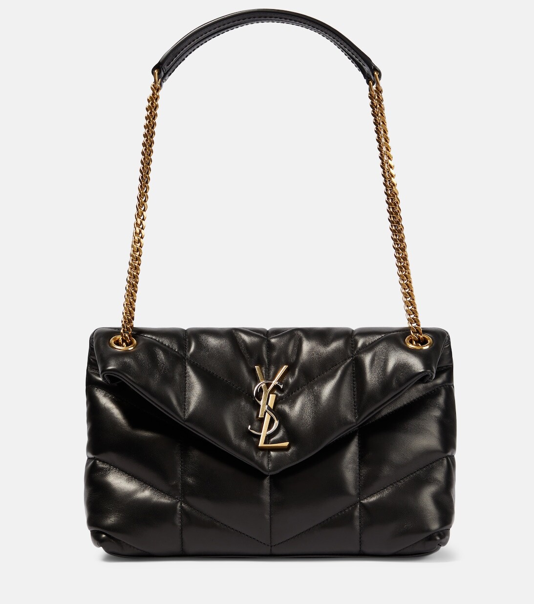 

Маленькая сумка через плечо Puffer Saint Laurent, черный