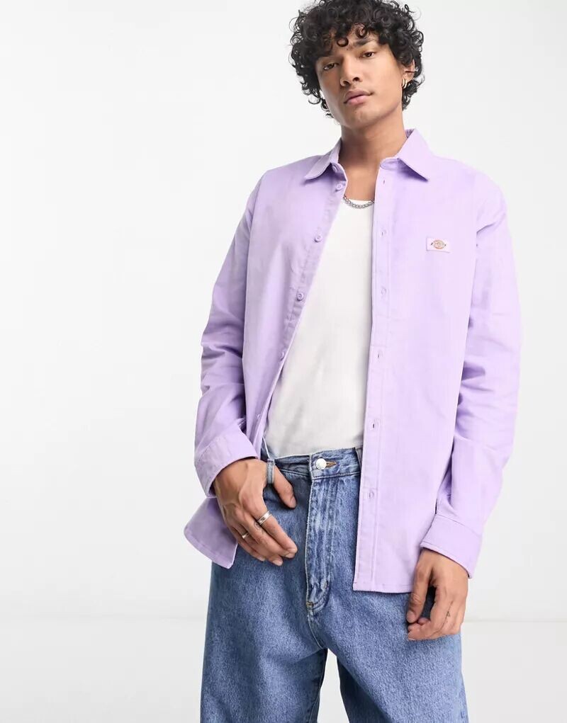 Сиреневая вельветовая рубашка Dickies Wilsonville purple rose bunch