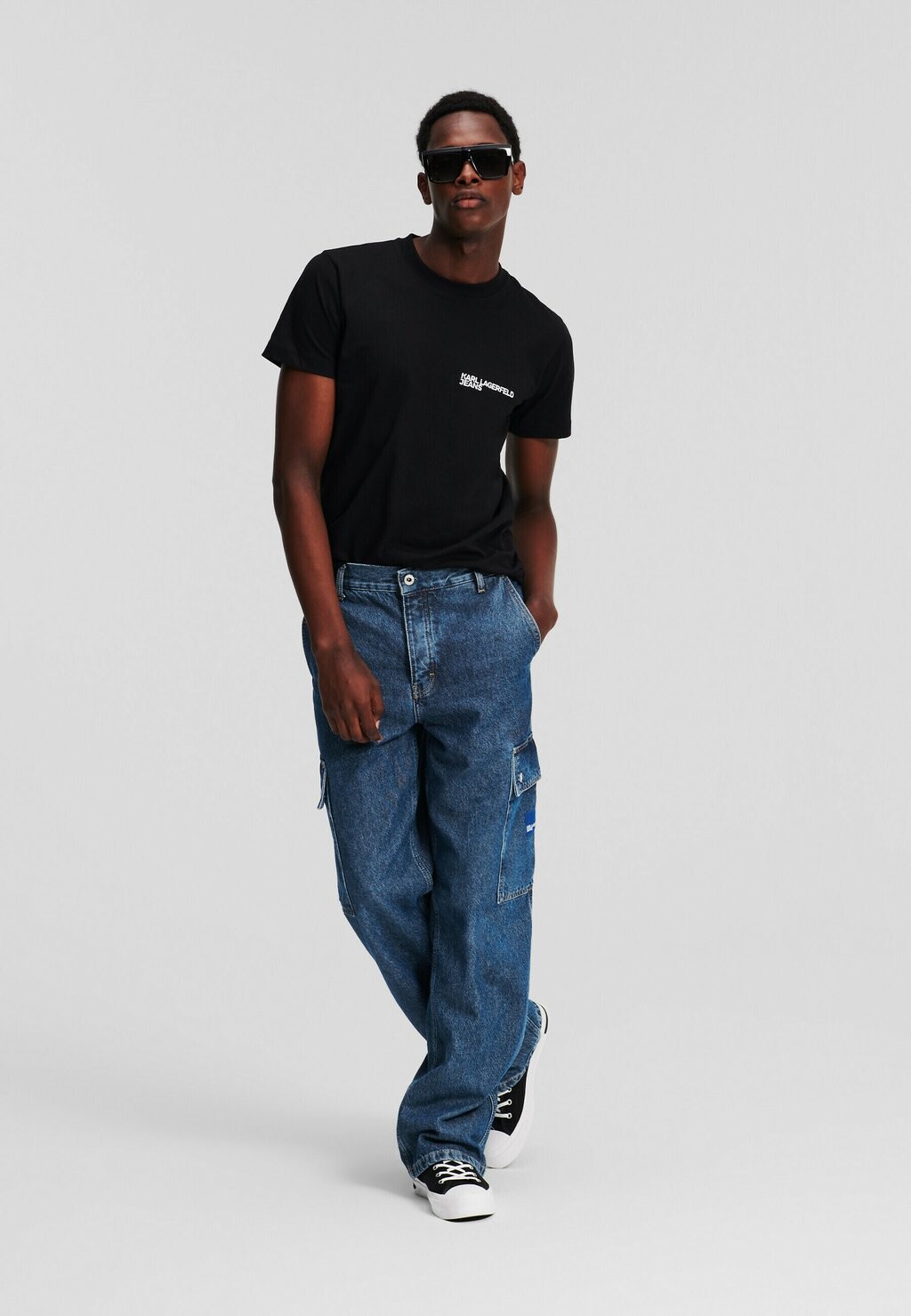 

Джинсы свободного покроя Karl Lagerfeld Jeans, синий