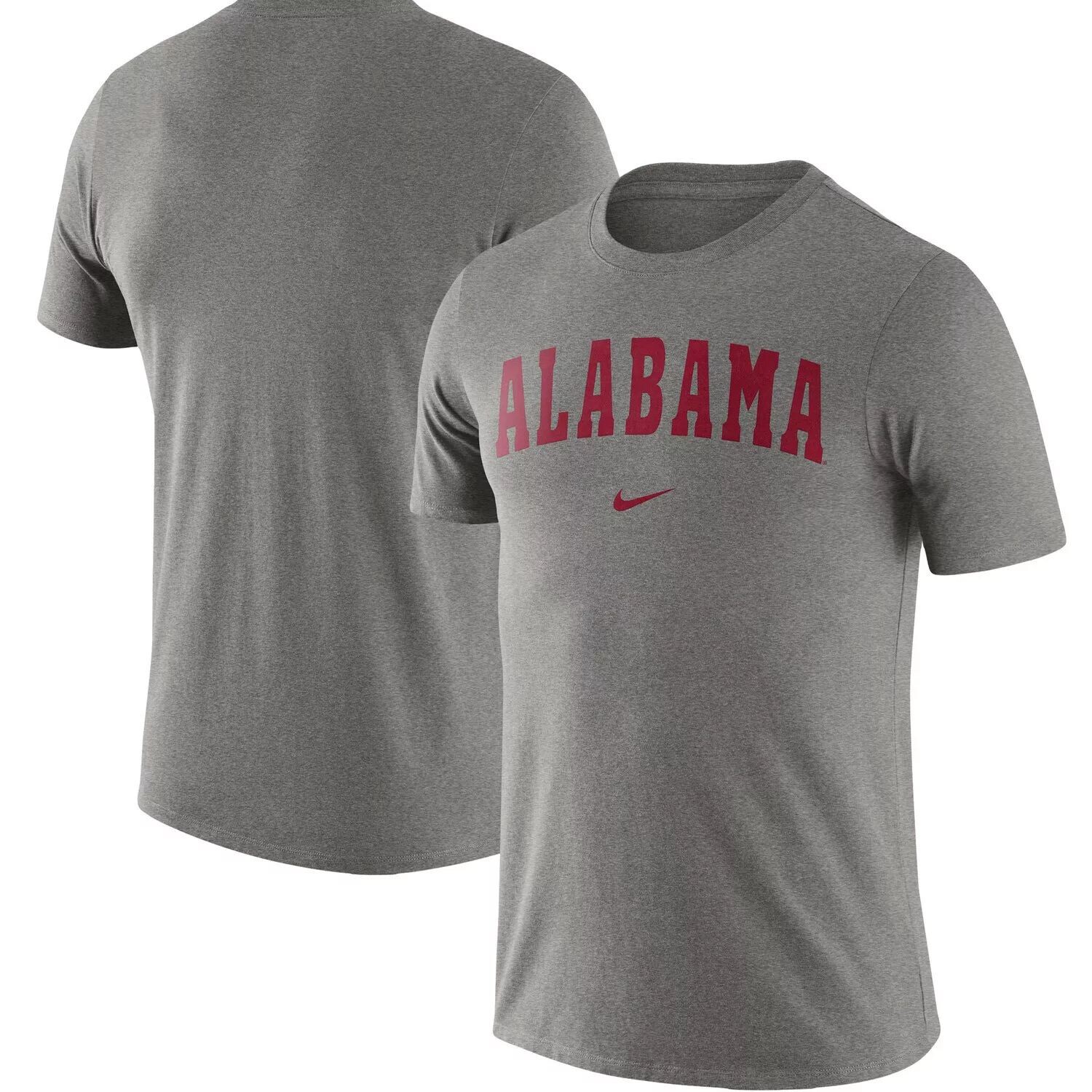 

Мужская футболка Nike Heathered Grey Alabama Crimson Tide Essential с надписью