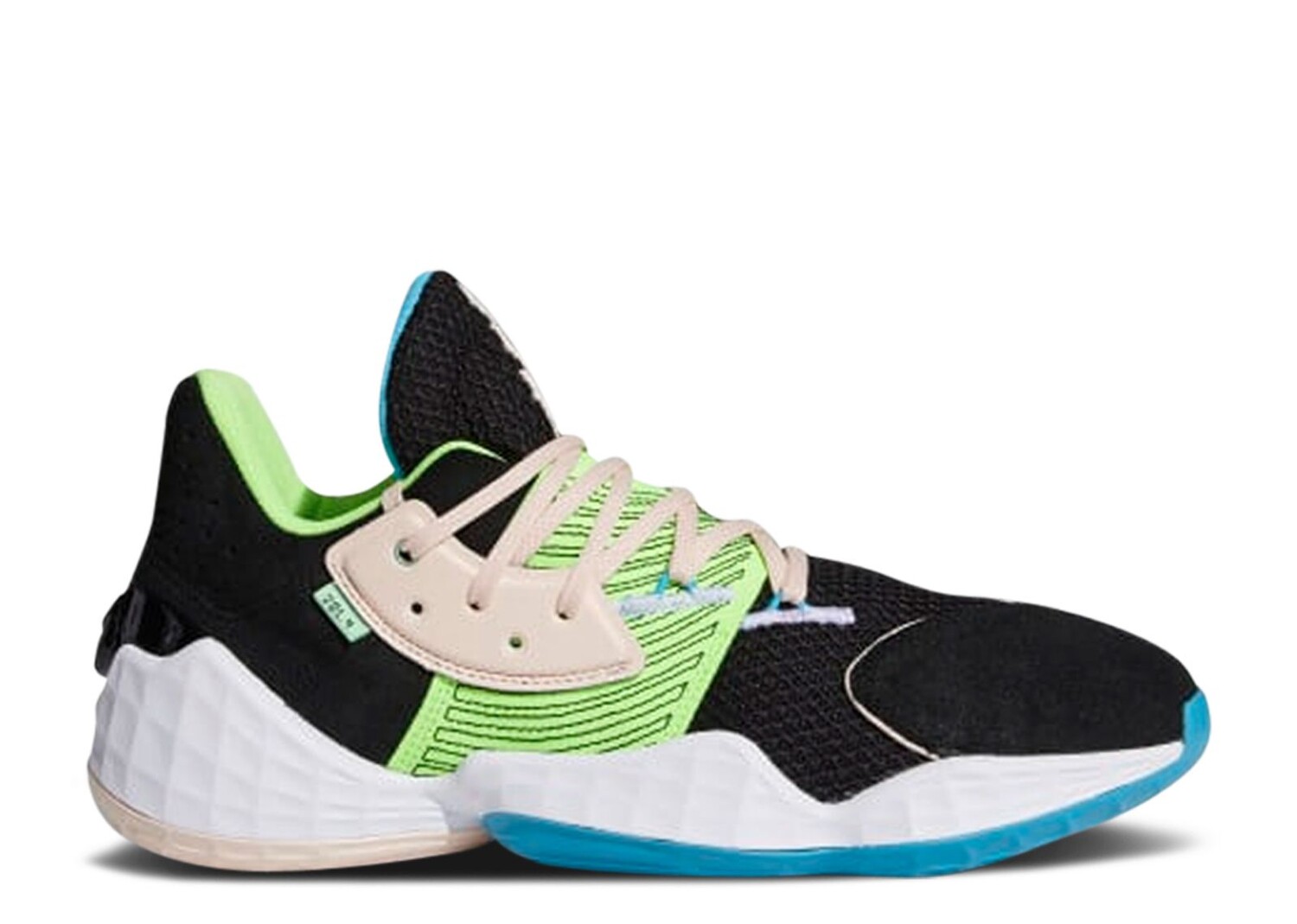 

Кроссовки adidas Harden Vol. 4 'Black Signal Green', черный