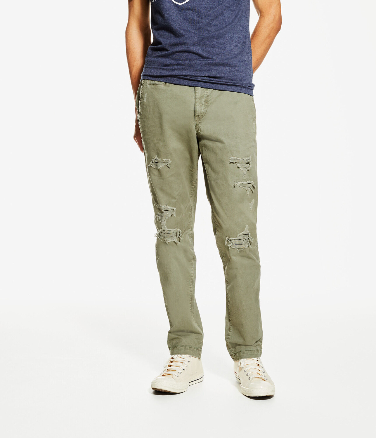 

Узкие прямые брюки чинос Aeropostale, зеленый