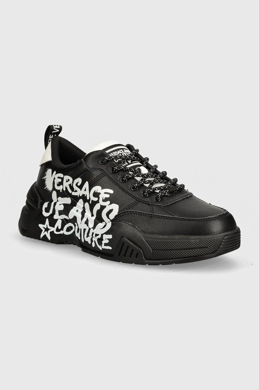 

Кожаные кроссовки Versace Jeans Couture Stargaze, черный
