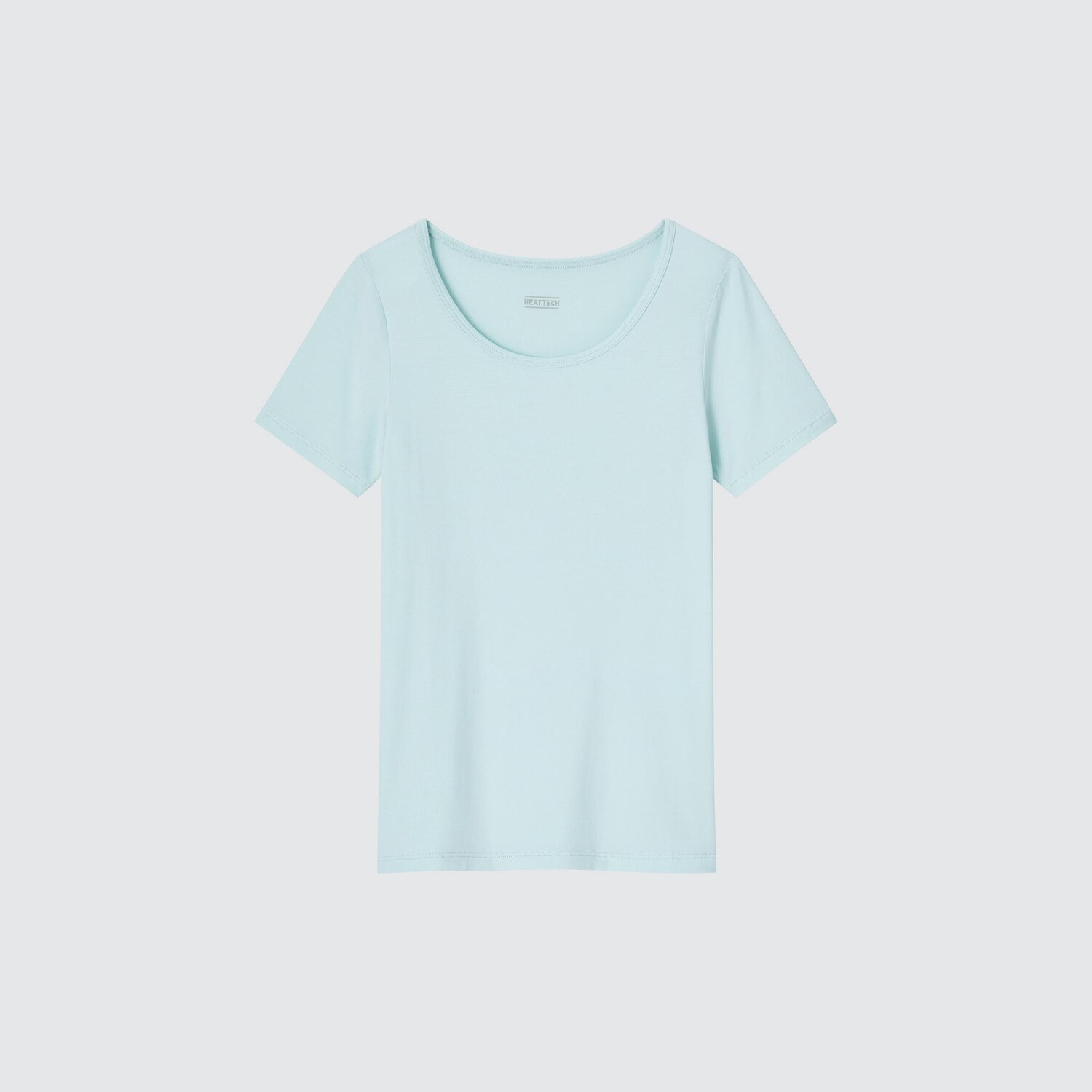 

Футболка UNIQLO Heattech с U-образным вырезом, зеленый