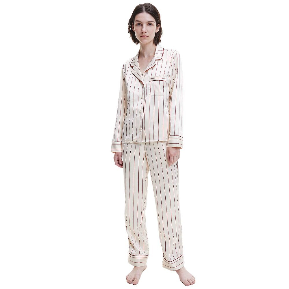 

Пижамный комплект Calvin Klein Stripes Long Sleeve, бежевый