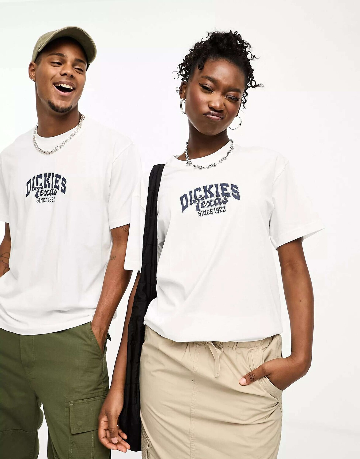 

Белая футболка с логотипом Dickies Stephens City varsity, Белый