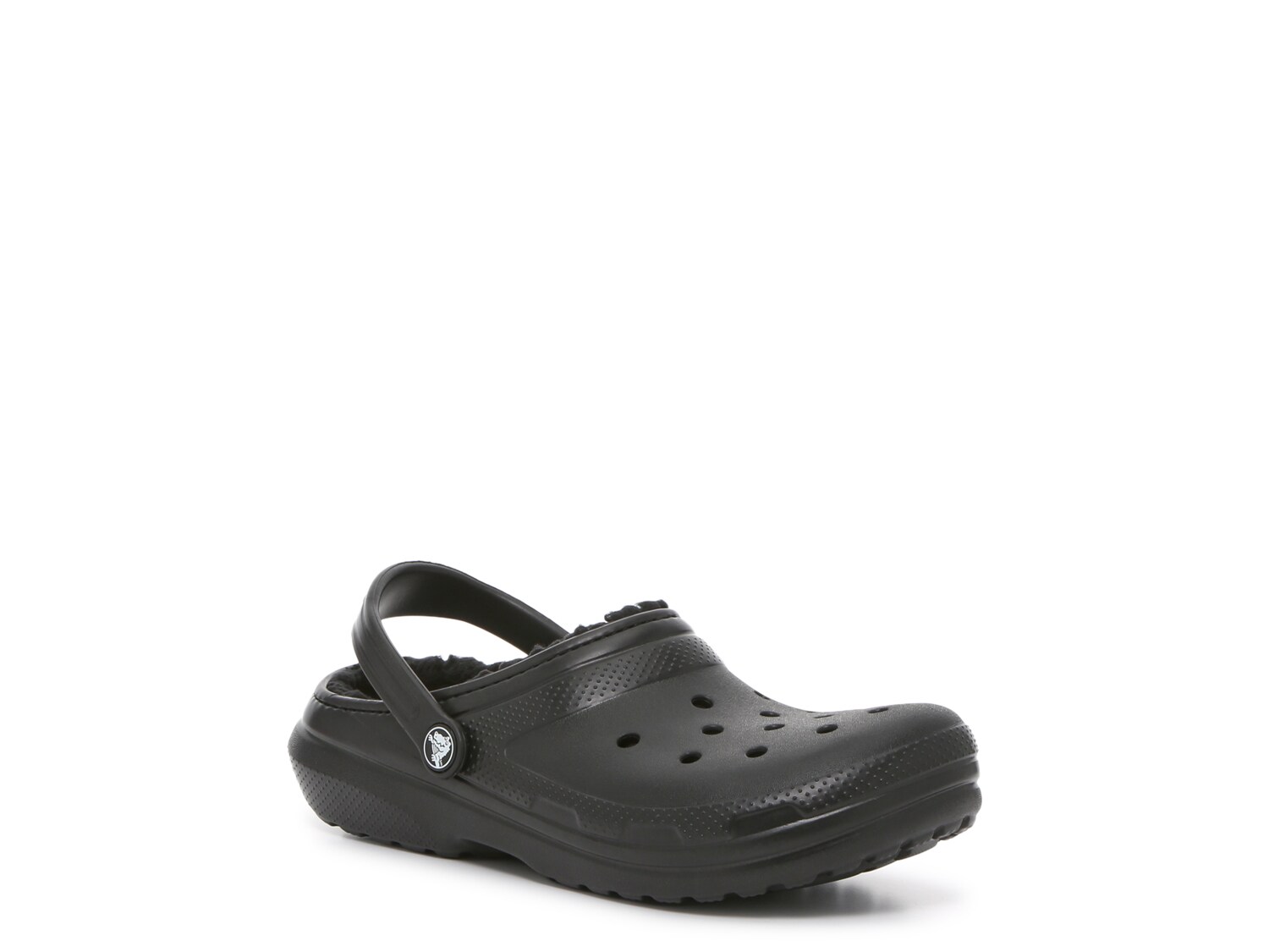 цена Тапочки-сабо детские Crocs Classic на подкладке, черный